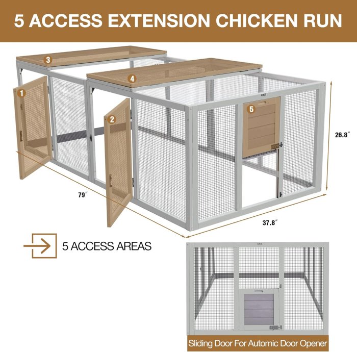 Chicken Coop Extension Chicken Run - Universal Design (image 3)