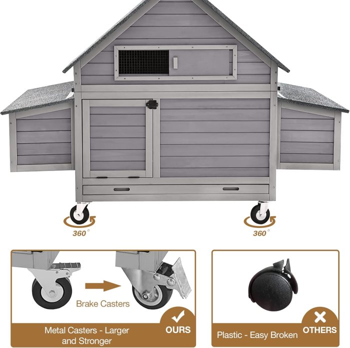 Chicken Coop with Large Nesting Box (image 2)