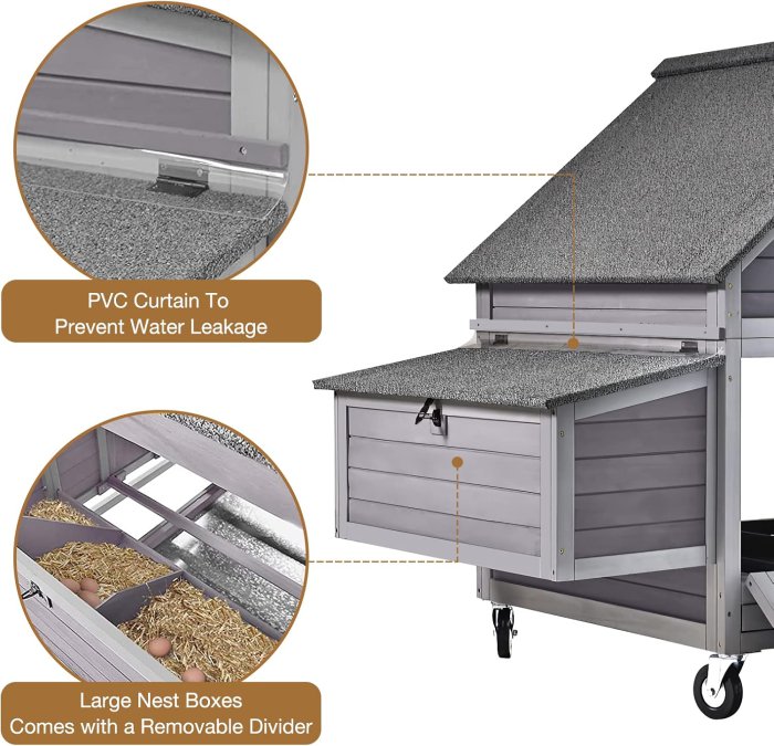 Chicken Coop with Large Nesting Box (image 3)