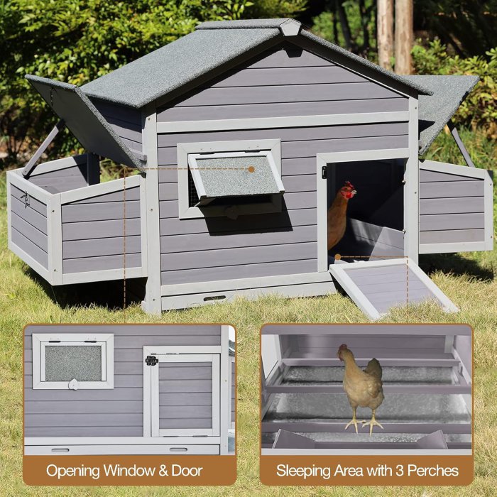 Gutinneen Poultry Cage with Nesting Boxes (image 2)