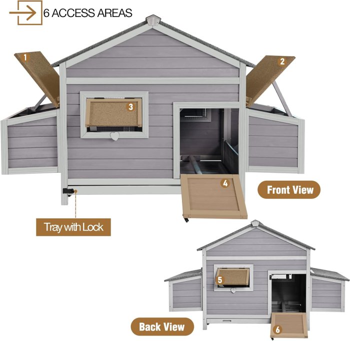 Gutinneen Poultry Cage with Nesting Boxes (image 4)