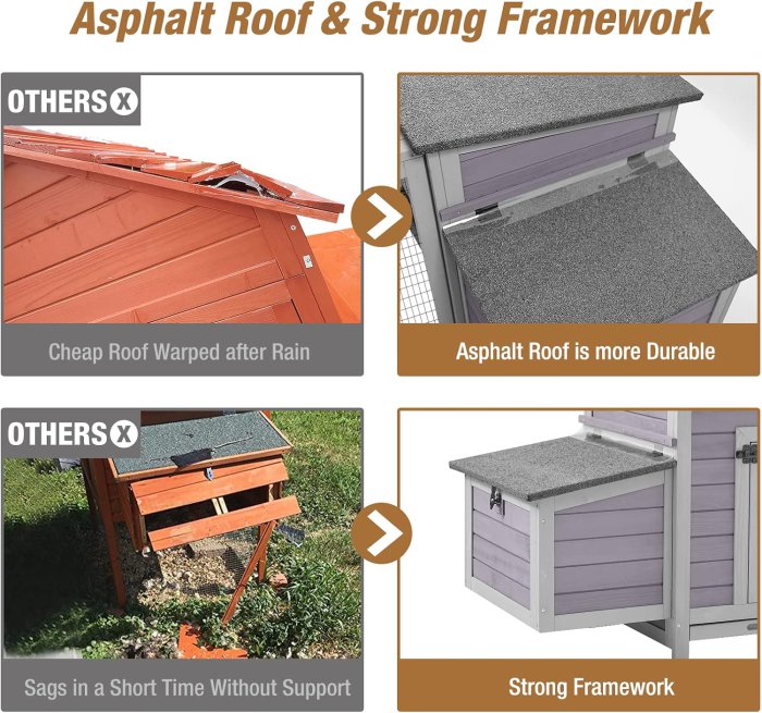 Large Chicken Coop with Run and Nesting Box (image 4)