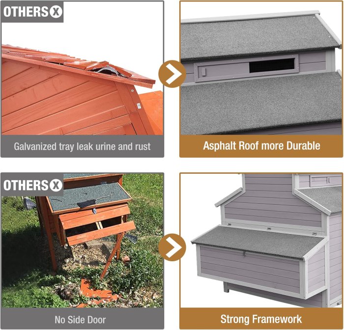 Large Chicken Coop with Run and Nesting Boxes (image 5)